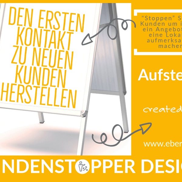 Kundenstopper-Anzeigenaufsteller-die-eberin-Grafikdesign-Pforzheim (PoS Marketing)