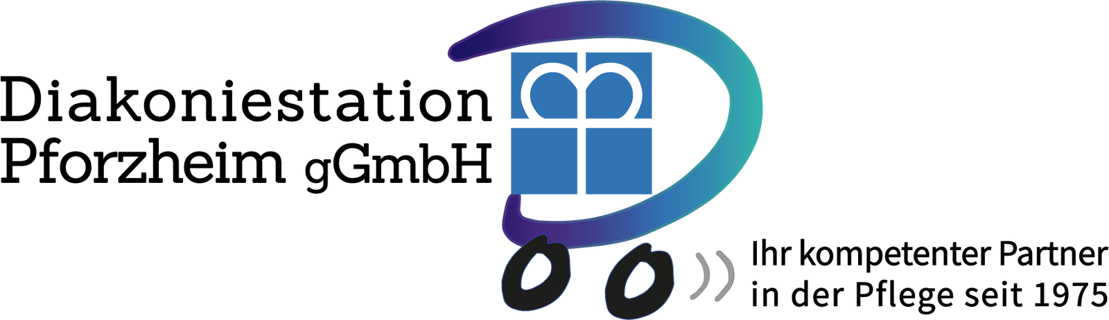 Logo Design Diakoniestation Pforzheim Verlauf
